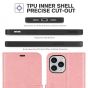 TUCCH iPhone 12 Pro Max Wallet Case, iPhone 12 Pro Max 6.7-inch Flip Case - Rose Gold