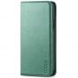 TUCCH iPhone 12 Pro Max Wallet Case, iPhone 12 Pro Max PU Leather Case, Flip Cover with Stand, Credit Card Slots, Magnetic Closure for iPhone 12 Pro Max 6.7-inch 5G Myrtle Green