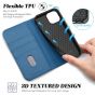 TUCCH iPhone 13 Mini Wallet Case, iPhone 13 Mini Flip Folio Book Cover, Magnetic Closure Phone Case - Lake Blue