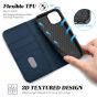 TUCCH iPhone 13 Wallet Case, iPhone 13 PU Leather Case, Flip Cover with Stand, Credit Card Slots, Magnetic Closure - Dark Blue