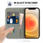 TUCCH iPhone 13 Wallet Case, iPhone 13 PU Leather Case, Flip Cover with Stand, Credit Card Slots, Magnetic Closure - Grey
