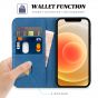 TUCCH iPhone 13 Wallet Case, iPhone 13 PU Leather Case, Flip Cover with Stand, Credit Card Slots, Magnetic Closure - Lake Blue