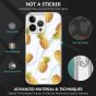 TUCCH iPhone 13 Pro Clear TPU Case Non-Yellowing, Transparent Thin Slim Scratchproof Shockproof TPU Case with Tempered Glass Screen Protector for iPhone 13 Pro 5G - Marble Pineapples