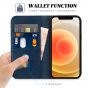 TUCCH iPhone 13 Pro Wallet Case, iPhone 13 Pro PU Leather Case with Folio Flip Book Style, Kickstand, Card Slots, Magnetic Closure - Dark Blue