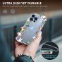 TUCCH iPhone 13 Pro Clear TPU Case Non-Yellowing, Transparent Thin Slim Scratchproof Shockproof TPU Case with Tempered Glass Screen Protector for iPhone 13 Pro 5G - Cute Cats