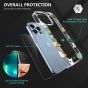 TUCCH iPhone 13 Pro Clear TPU Case Non-Yellowing, Transparent Thin Slim Scratchproof Shockproof TPU Case with Tempered Glass Screen Protector for iPhone 13 Pro 5G - Cute Cats