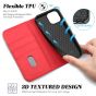 TUCCH iPhone 13 Pro Max Leather Case, iPhone 13 Pro Max PU Wallet Case with Stand Folio Flip Book Cover and Magnetic Closure - Bright Red