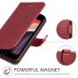 TUCCH iPhone 7 Wallet Case, iPhone 8 Case, Premium PU Leather Case - Dark Red