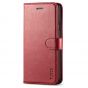 TUCCH iPhone 7 Wallet Case, iPhone 8 Case, Premium PU Leather Case - Dark Red