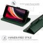 TUCCH iPhone 7 Wallet Case, iPhone 8 Case, Premium PU Leather Case - Midnight Green