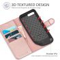 TUCCH iPhone 8 Plus Wallet Case, iPhone 7 Plus Case, Premium PU Leather Flip Folio Case - Shiny Rose Gold