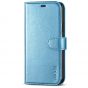 TUCCH iPhone 11 Wallet Case with Magnetic, iPhone 11 Leather Case - Shiny Light Blue