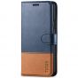 TUCCH iPhone 11 Wallet Case with Magnetic, iPhone 11 Leather Case - Dark Blue & Brown