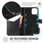 TUCCH iPhone 11 Wallet Case with Magnetic, iPhone 11 Leather Case - Black & Grey