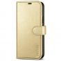 TUCCH iPhone 12 Wallet Case, iPhone 12 Pro Case, iPhone 12 / Pro 6.1-inch Flip Case - Shiny Champagne Gold