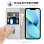 TUCCH iPhone 13 Pro Wallet Case, iPhone 13 Pro PU Leather Case with Folio Flip Book Style, Kickstand, Card Slots, Magnetic Closure - Shiny Silver