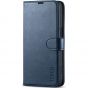 TUCCH iPhone 15 Wallet Case, iPhone 15 PU Leather Case-Dark Blue