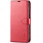 TUCCH iPhone 15 Wallet Case, iPhone 15 PU Leather Case-Red