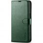 TUCCH iPhone 15 Wallet Case, iPhone 15 PU Leather Case-Midnight Green