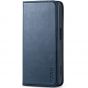 TUCCH iPhone 15 Wallet Case, iPhone 15 Stand Case - Dark Blue