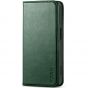 TUCCH iPhone 15 Wallet Case, iPhone 15 Phone Case with Card Slots - Midnight Green