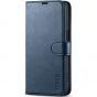 TUCCH iPhone 15 Plus Wallet Case, iPhone 15 Plus Leather Cover - Dark Blue