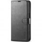 TUCCH iPhone 15 Plus Wallet Case, iPhone 15 Plus Leather Cover - Black