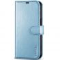 TUCCH iPhone 15 Plus Wallet Case, iPhone 15 Plus Leather Cover - Shiny Light Blue