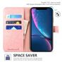 TUCCH iPhone XS Wallet Case, iPhone X / XS Leather Cover, Auto Sleep/Wake up, Magnet Clasp, Stand - Rose Gold