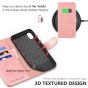 TUCCH iPhone XS Wallet Case, iPhone X / XS Leather Cover, Auto Sleep/Wake up, Magnet Clasp, Stand - Rose Gold