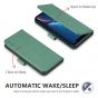 TUCCH iPhone XS Wallet Case, iPhone X / XS Leather Cover, Auto Sleep/Wake up, Magnet Clasp, Stand - Myrtle Green