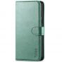 TUCCH iPhone XS Wallet Case, iPhone X / XS Leather Cover, Auto Sleep/Wake up, Magnet Clasp, Stand - Myrtle Green