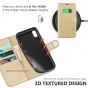 TUCCH iPhone XR Wallet Case - iPhone XR Leather Cover - Shiny Champagne Gold