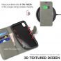 TUCCH iPhone XR Wallet Case - iPhone XR Leather Cover - Grey