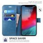 TUCCH iPhone XR Wallet Case - iPhone XR Leather Cover - Lake Blue