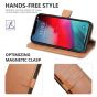 TUCCH iPhone XR Wallet Case - iPhone XR Leather Cover - Light Brown