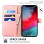 TUCCH iPhone XR Wallet Case - iPhone XR Leather Cover - Rose Gold