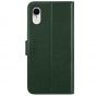 TUCCH iPhone XR Wallet Case - iPhone XR Leather Cover - Midnight Green