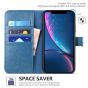 TUCCH iPhone XS Wallet Case, iPhone XS Leather Cover, Auto Sleep/Wake up, Magnet Clasp, Stand - Lake Blue