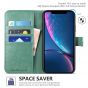 TUCCH iPhone XS Wallet Case, iPhone X / XS Leather Cover, Auto Sleep/Wake up, Magnet Clasp, Stand - Myrtle Green