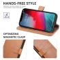 TUCCH iPhone XS Max Wallet Case - iPhone XS Max Leather Cover-Light Brown