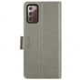 TUCCH SAMSUNG Galaxy Note20 Wallet Case, SAMSUNG Note20 5G Flip Cover Dual Clasp Tab-Grey