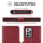 TUCCH SAMSUNG Galaxy Note20 Ultra Wallet Case, SAMSUNG Note20 Ultra 5G Flip Cover Dual Clasp Tab-Dark Red