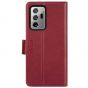 TUCCH SAMSUNG Galaxy Note20 Ultra Wallet Case, SAMSUNG Note20 Ultra 5G Flip Cover Dual Clasp Tab-Dark Red