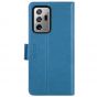 TUCCH SAMSUNG Galaxy Note20 Ultra Wallet Case, SAMSUNG Note20 Ultra 5G Flip Cover Dual Clasp Tab-Lake Blue