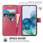 TUCCH SAMSUNG GALAXY S20FE Wallet Case, SAMSUNG S20FE Flip Case 6.5-inch - Hot Pink