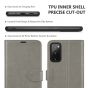 TUCCH SAMSUNG GALAXY S20FE Wallet Case, SAMSUNG S20FE Flip Case 6.5-inch - Grey