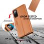 TUCCH SAMSUNG GALAXY S20FE Wallet Case, SAMSUNG S20FE Flip Case 6.5-inch - Light Brown