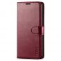 TUCCH SAMSUNG GALAXY S20FE Wallet Case, SAMSUNG S20FE Flip Case 6.5-inch - Wine Red