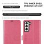 TUCCH SAMSUNG GALAXY S21 Wallet Case, SAMSUNG S21 Flip Case 6.2-inch - Hot Pink